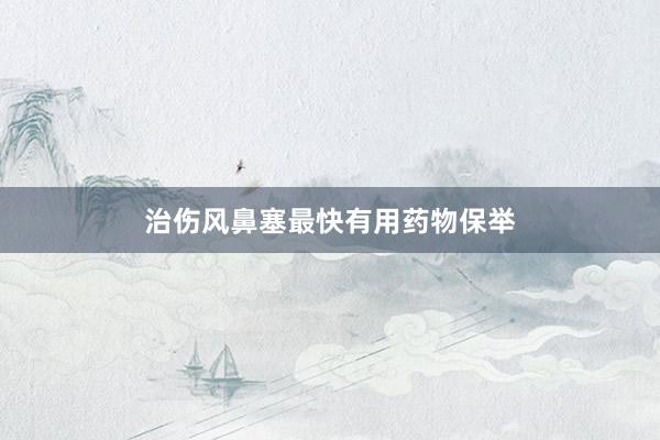 治伤风鼻塞最快有用药物保举